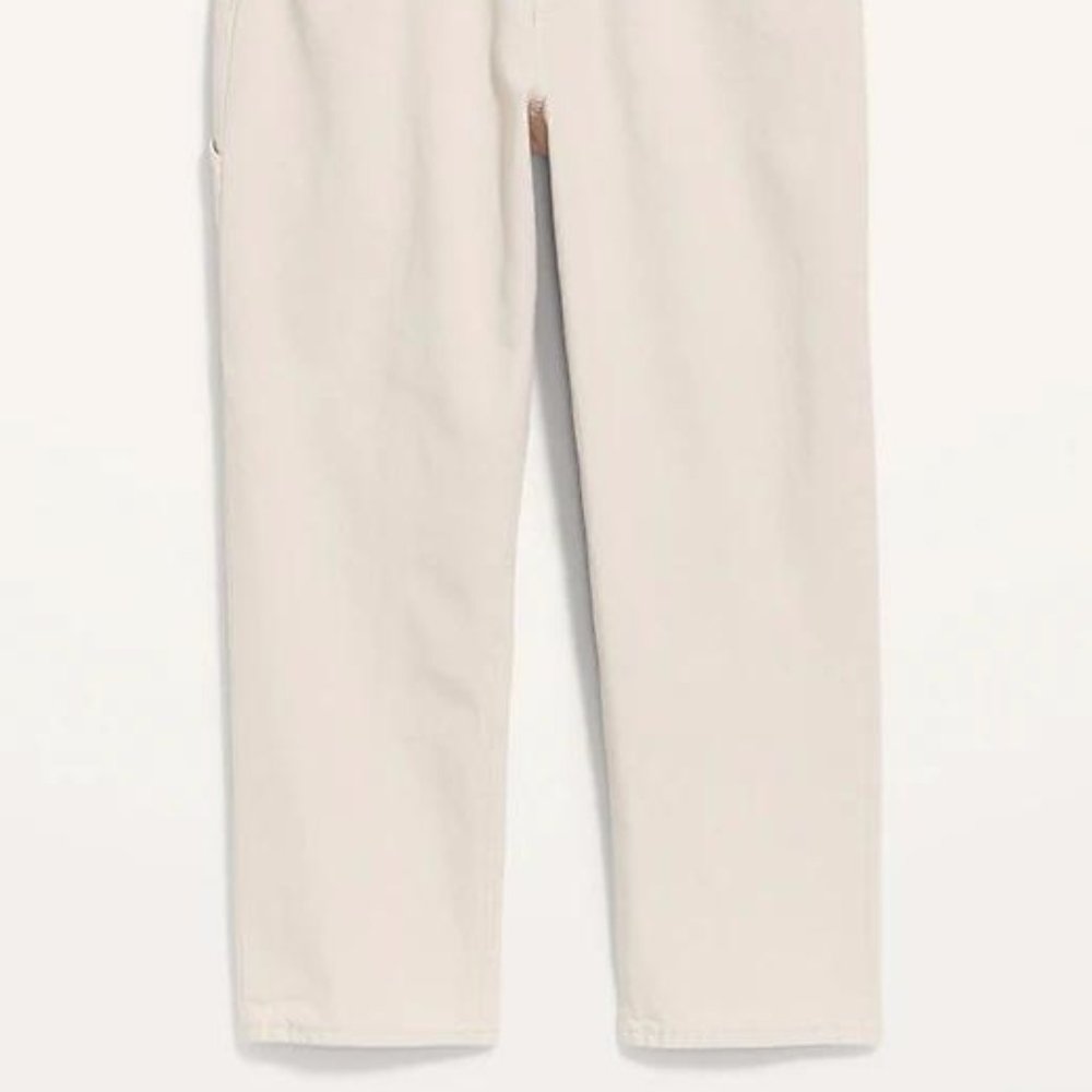 New Old Navy High-Waisted Slouchy Straight Cropped Workwear Jeans for Women - Picture 5 of 6